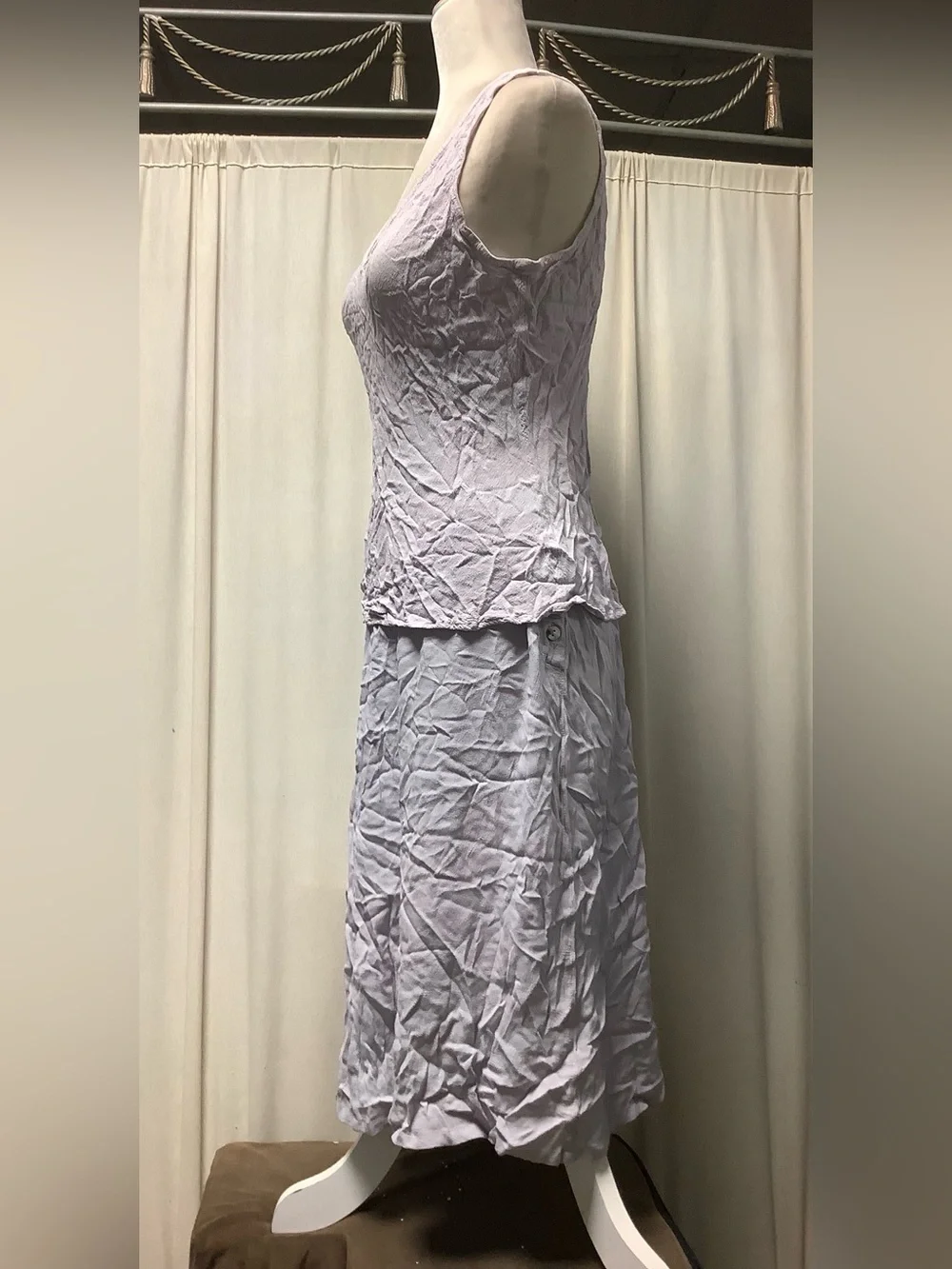 Ghost London Lilac V-Neck Tank & Skirt Set